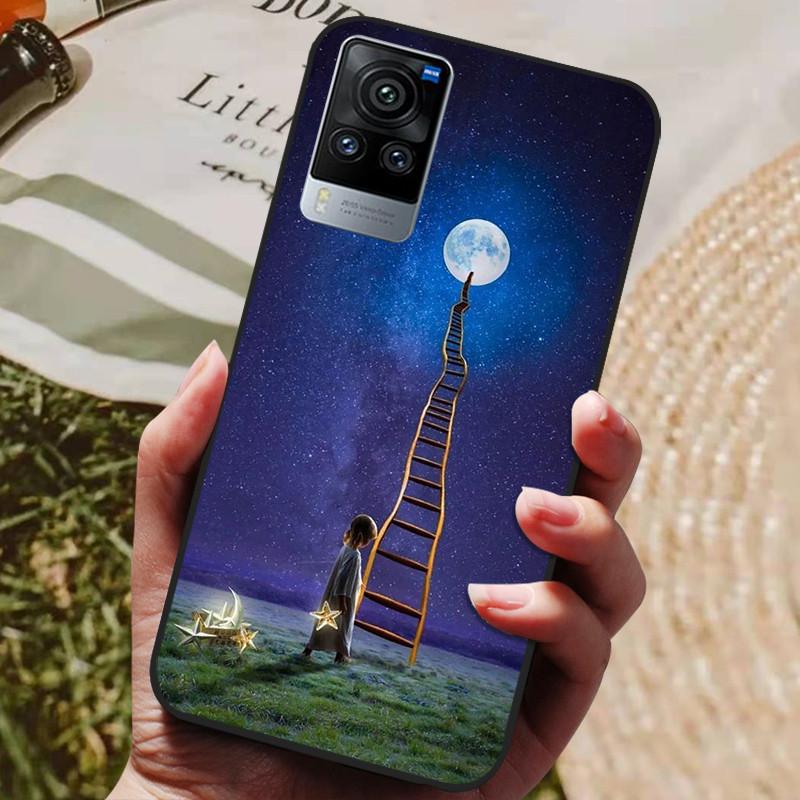 For Vivo X60 Pro Global Version Case Cat Wolf Painted Soft Silicone Phone Cases for Vivo X60 Pro Back Cover X60Pro V2046 Coque