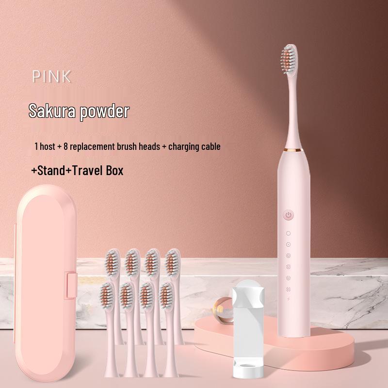 Rechargeable Sonic Electric Toothbrush for Adults: Soft Bristle, Smart, Couple-Friendly Model.