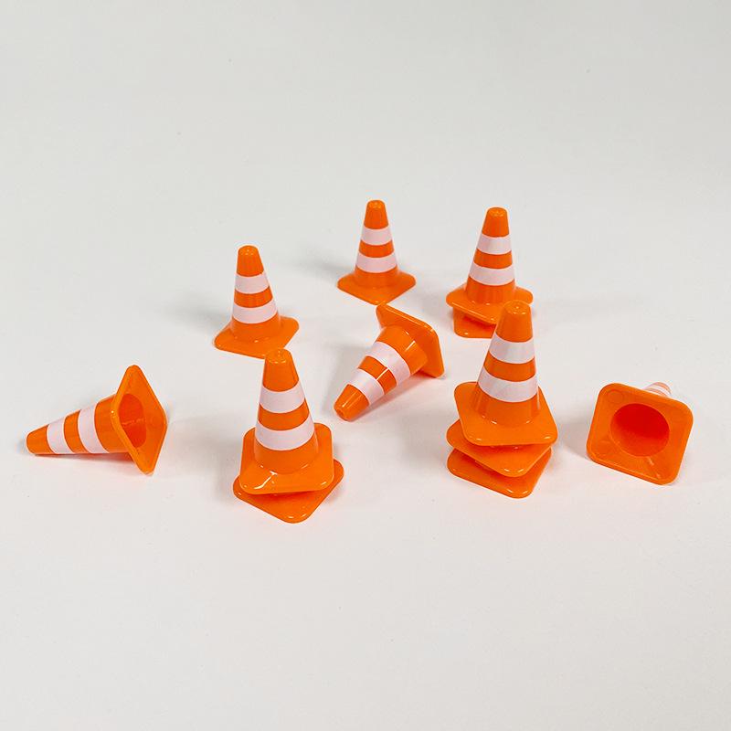 Mini Traffic Cones & Road Signs: Toy Landscape & Track Accessories for Kids
