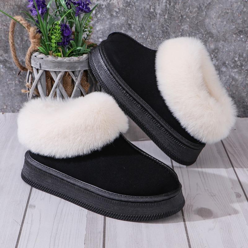 Модные зимние сапоги из искусственного меха для женщин — фото 6