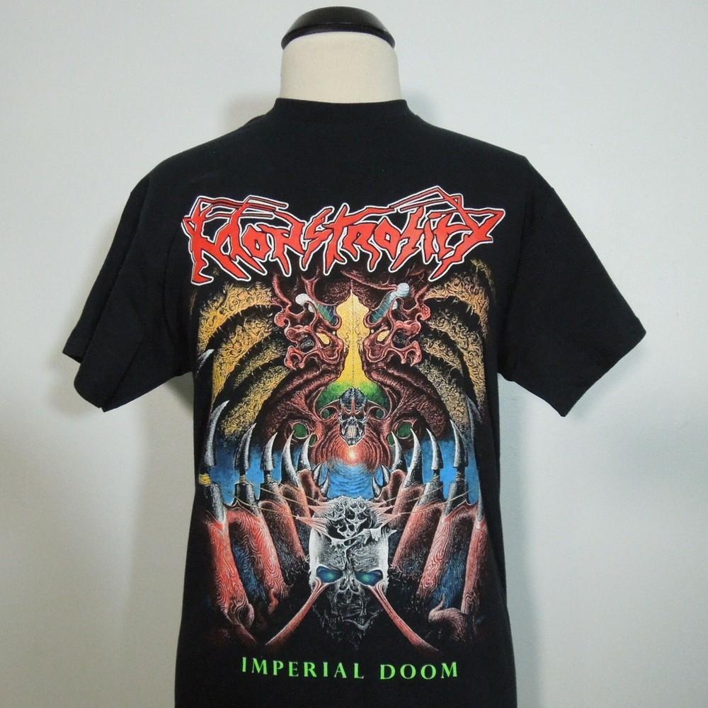 Vintage Monstrosity Band IMPERIAL DOOM 1992 Black S to 5XL Shirt Unisex T-Shirt S