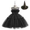 Children's Halloween Bowknot Mesh Princess Dress for First Birthday