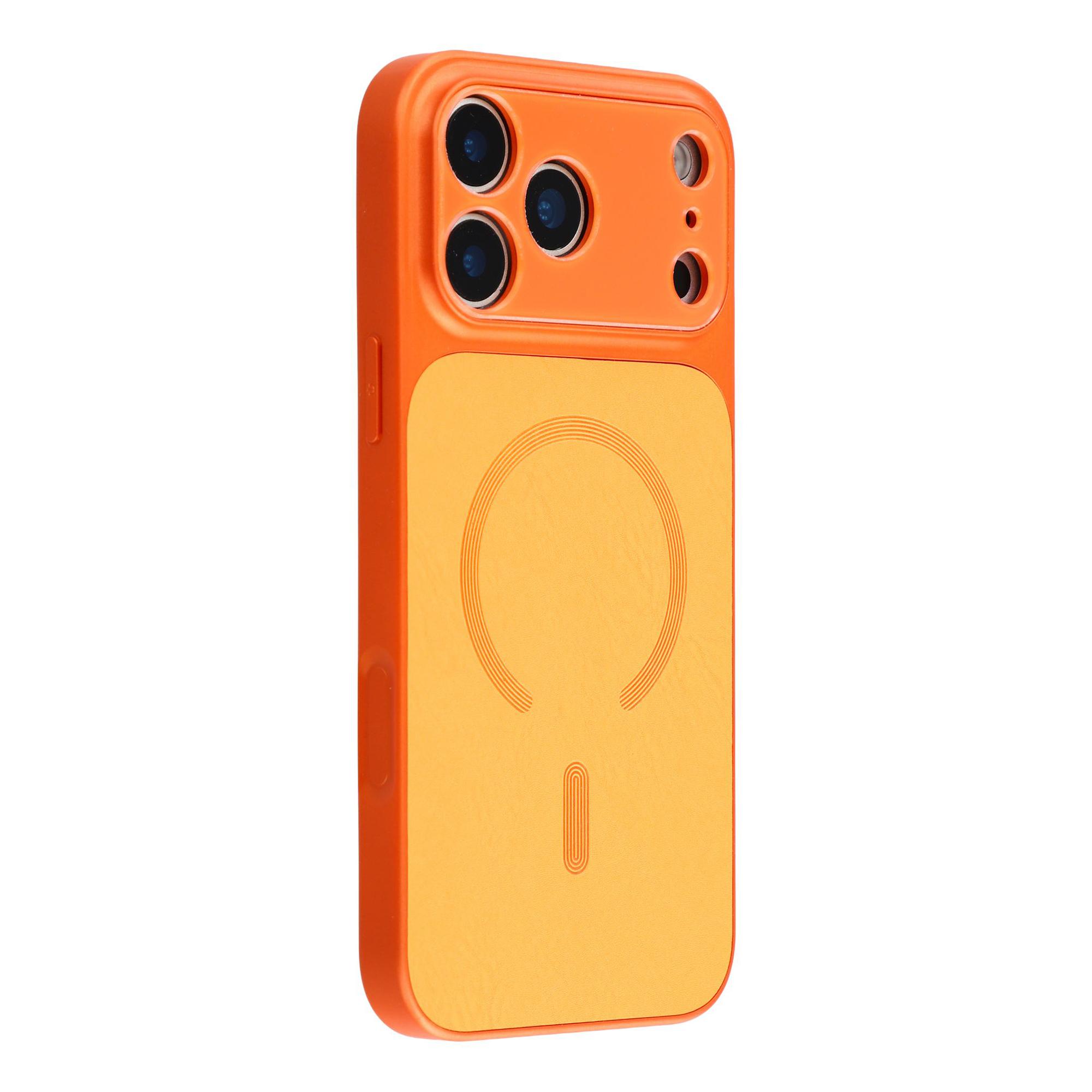 

For iPhone 17 Pro Case Compatible with MagSafe Precise Cutout TPU PC PU Phone Cover
