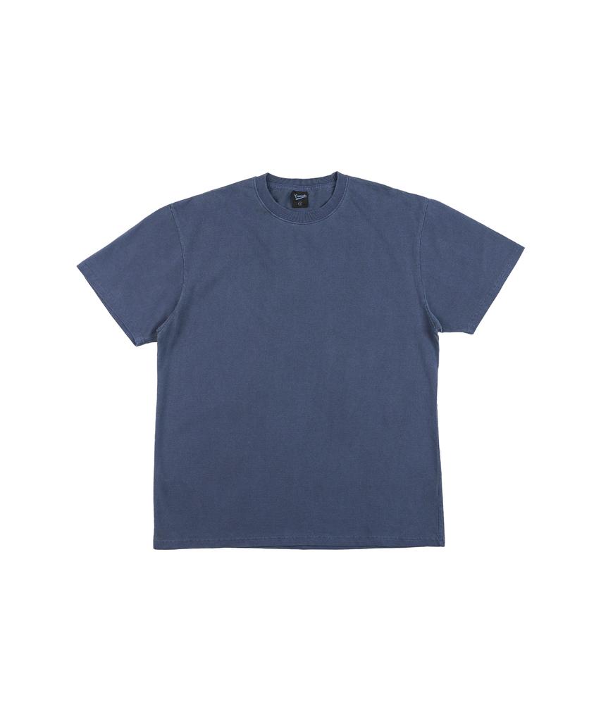 CREAM SODA LAB Garment Dyed Pigment Short Sleeve T-Shirt Steel Blue