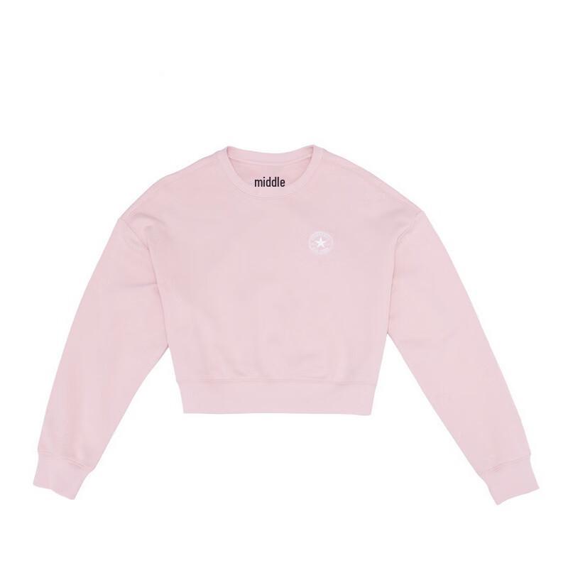 Converse Women s Crewneck Short Sweatshirt L
