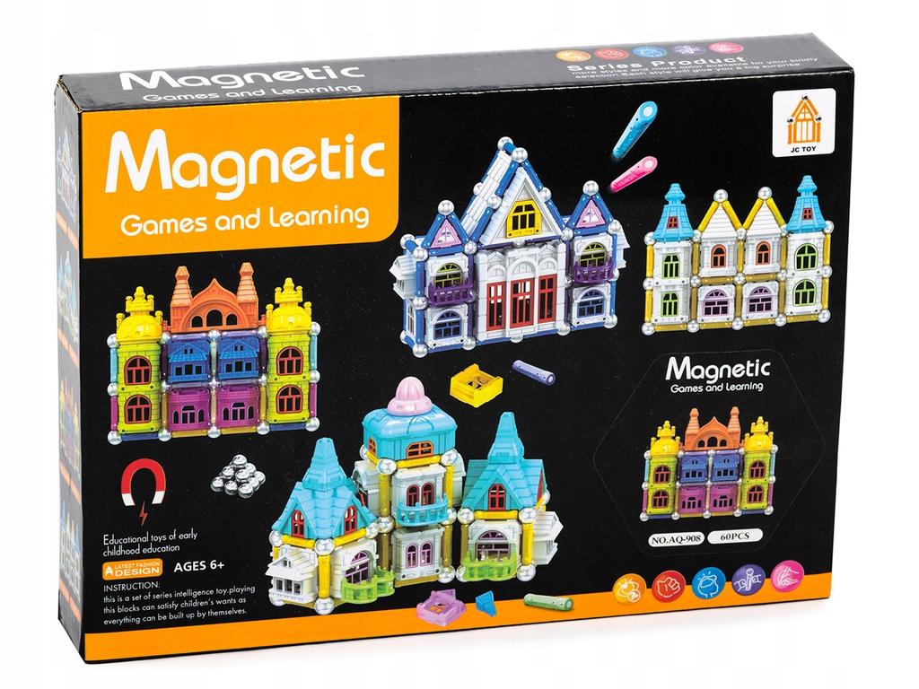 Magnetic Blocks Small Castle 60 pcs