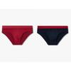 Men S Banded gloSSy Lettering Banded Cotton briefS 2 pcS Set 0815311315 0815311317 