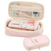 Double-Layer Macaron Pencil Case with Large Capacity and Double Zipper
