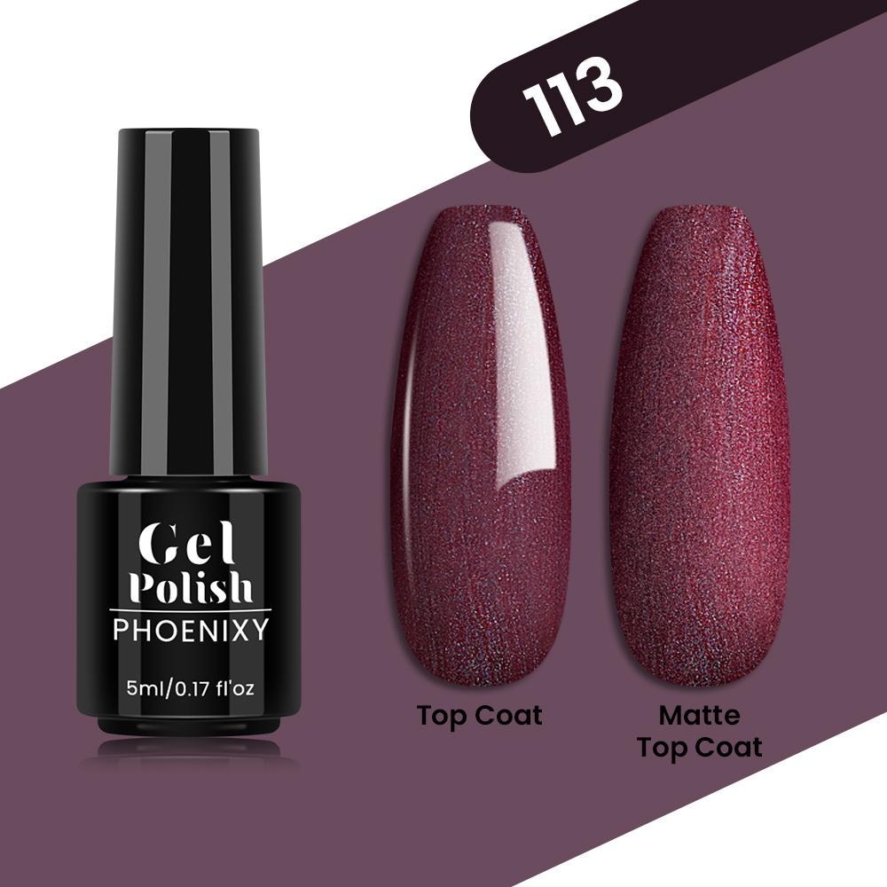 PHOENIXY 80 Farben Nagel-Gel-Nagellack, 5 ml, UV-LED-Farb-Nagelkunst-Hybrid-Nagellack, Liner-Gel, Maniküre-Kunst, semi-permanent, glitzernd, glänzende Farben-Gel