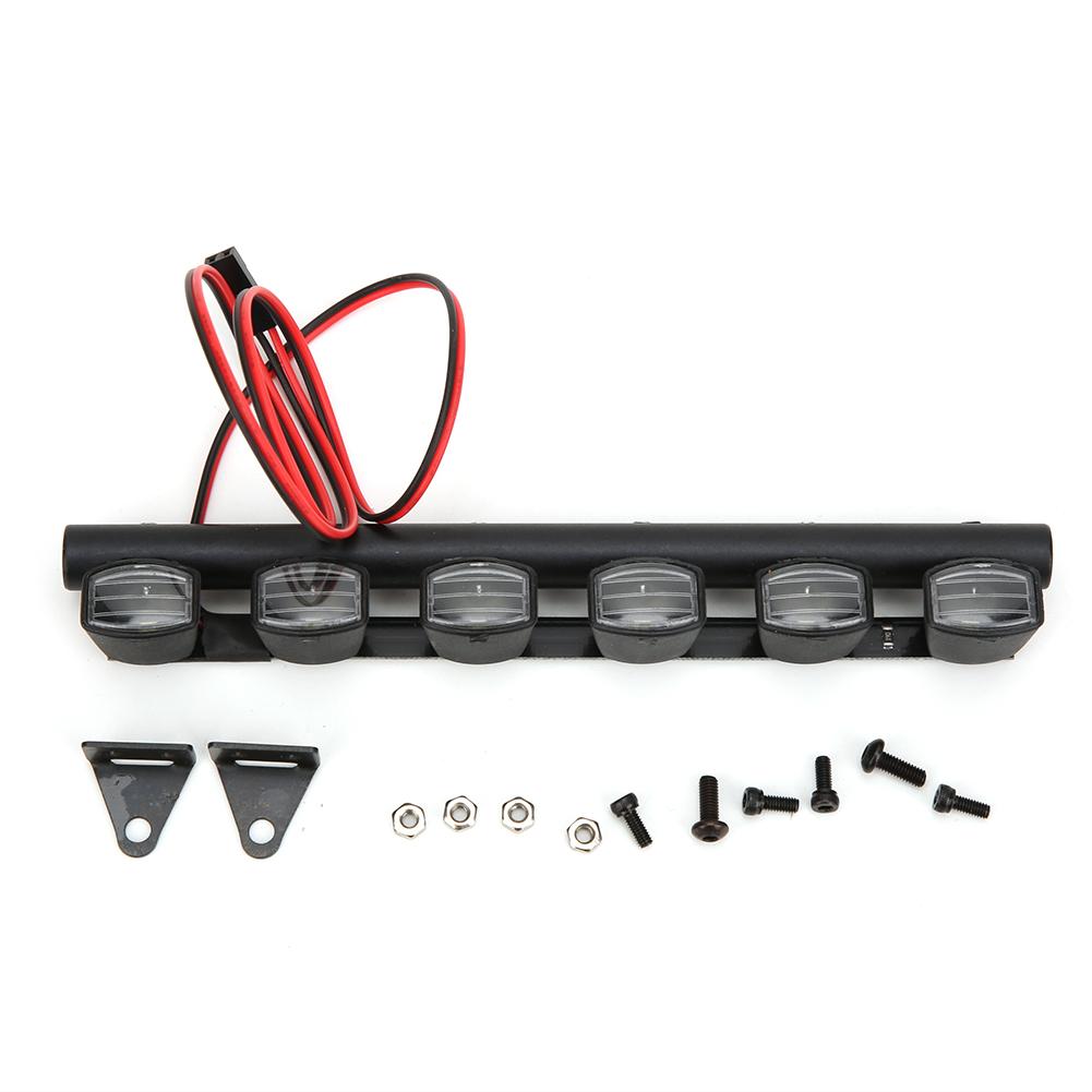 

110 Scale RC Crawler Car Roof Light Bar Spotlights Fit for TRX4 90046 SCX10 Pull Car6LED