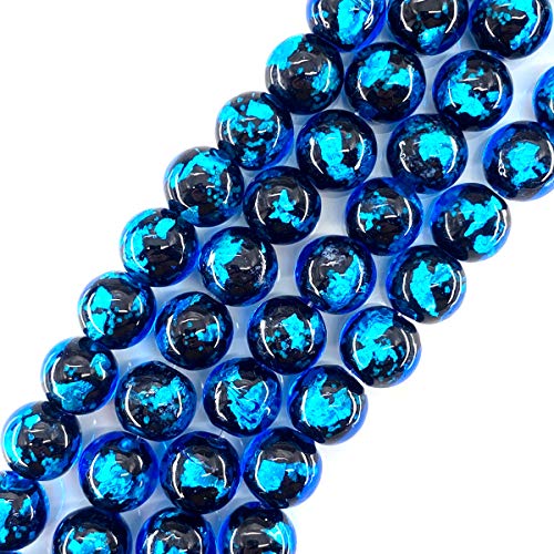 

Sea drop Glowing Firefly Glass Blue Beads, 10mm, Half Strand, 21 Beads, Approx. 20cm, Glow-in-the-Dark Blue, Glass Beads [031htt-10-3]