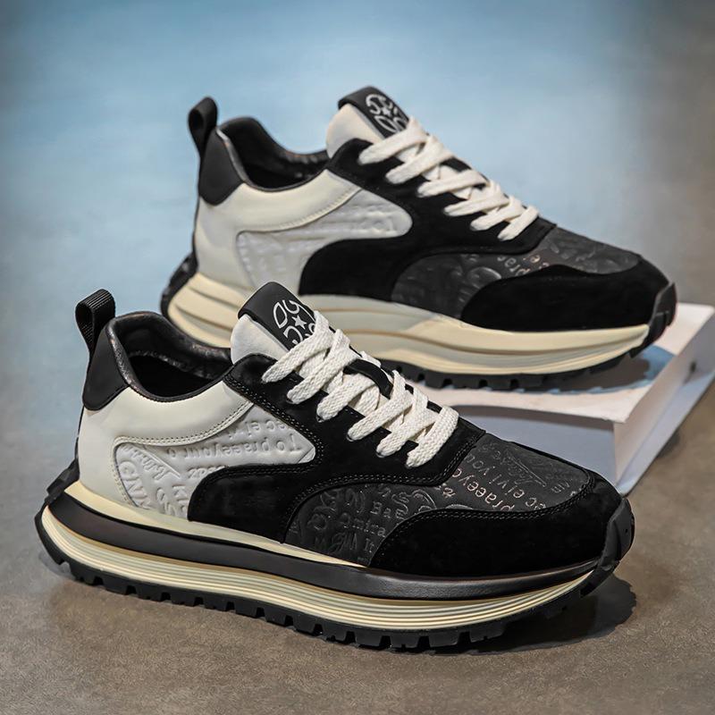 Men's shoes spring 2 new trendy brand versatile casual sports shoes youth running thick sole