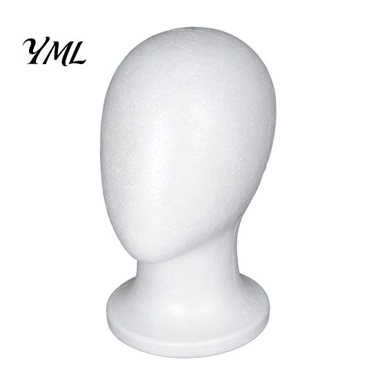 Testa Manichino in Schiuma, Supporto Espositore per Cappelli Uomo Donna, Modello Leggero per Formazione Cosmetologica per Conservazione Parrucche Strumento per Acconciatura