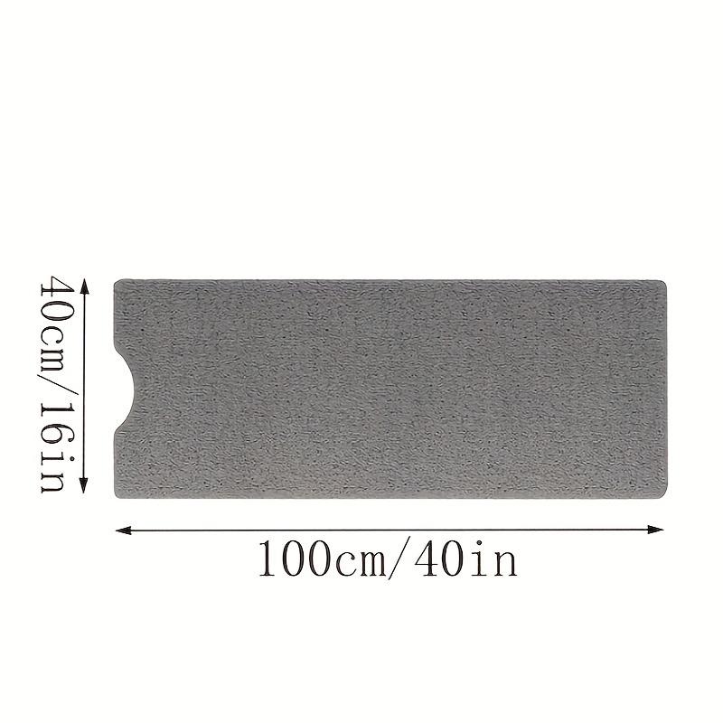 

1pc Shower Room Bathroom Floor Mat Special for Bathing Toilet Kitchen Floor Mat Anti-slip Modern and Simple Polyester Fiber 100x40cm