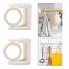 8Pcs Practical Plastic Rotating Curtain Rings Bathroom Curtain Circlets For Easy Installation And Stylish Decors