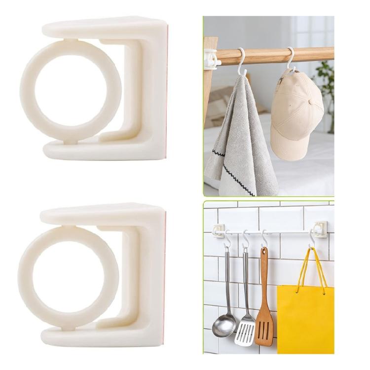 8Pcs Practical Plastic Rotating Curtain Rings Bathroom Curtain Circlets For Easy Installation And Stylish Decors