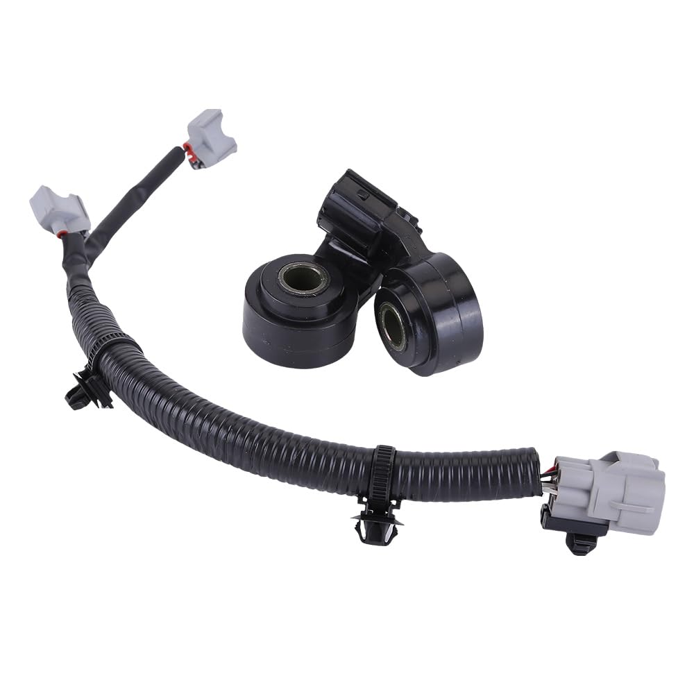 2Pcs Knock Detonation Sensors with Harness Wire Compatible for 4Runner Tundra Tacoma FJ Cruiser Knock Sensor and Harness Kit Replaces 822190C010
