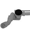 Universal Automatic Bathtub Siphon TADYCH Black