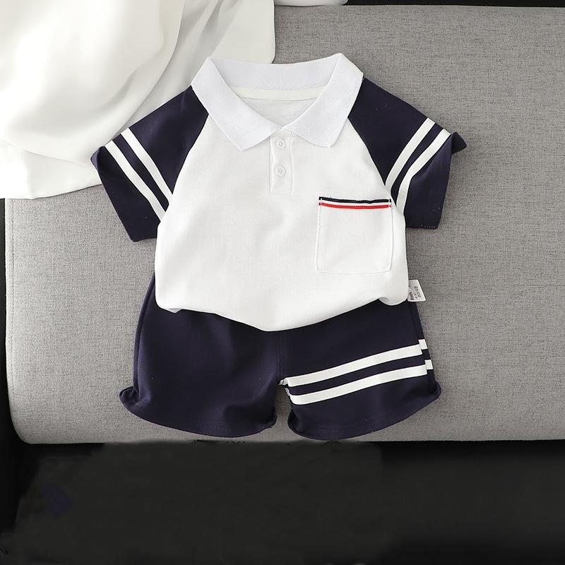 

2 шт./комплект, новая летняя детская одежда, костюм для мальчиков, повседневная футболка, шорты, комплект одежды для девочек, костюм, детские спортивные костюмы 120 белый