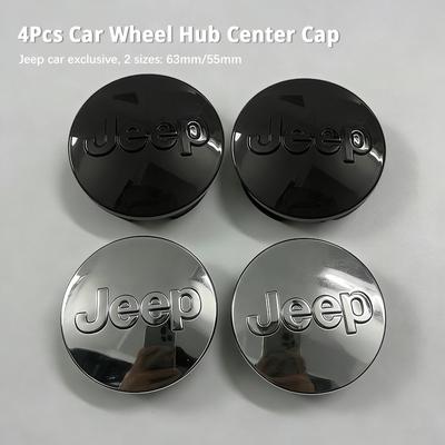 63mm/55mm JEEP Auto Radnabenkappe Für Jeep Renegade Compass Grand Cherokee Wrangler jk Gladiator Patriot Liberty Commander