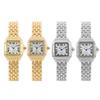 Luxury Square Women's Watches Brand Ladies Quartz Wristwatch Classic Silver Simple Femme Steel Band Relogio Feminino