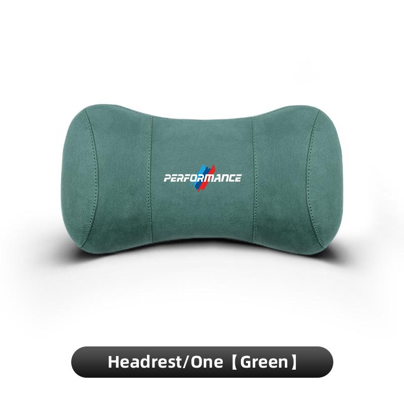 AAAOS1 Car Suede Headrest Memory Cotton Cervical Spine Protection Pillow For BMW Performance X4 X5 X6 X7 E28 E90 GT G30 M4 M5 F07 F34