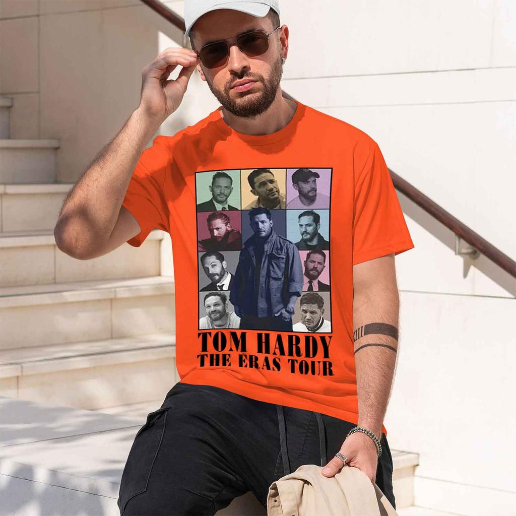 Casual Style Unisexs Tshirt Tom Hardy The Eras Tour Portrait Collage Graph Summer And Autumn Wear Gift For Movie Fans And Actors