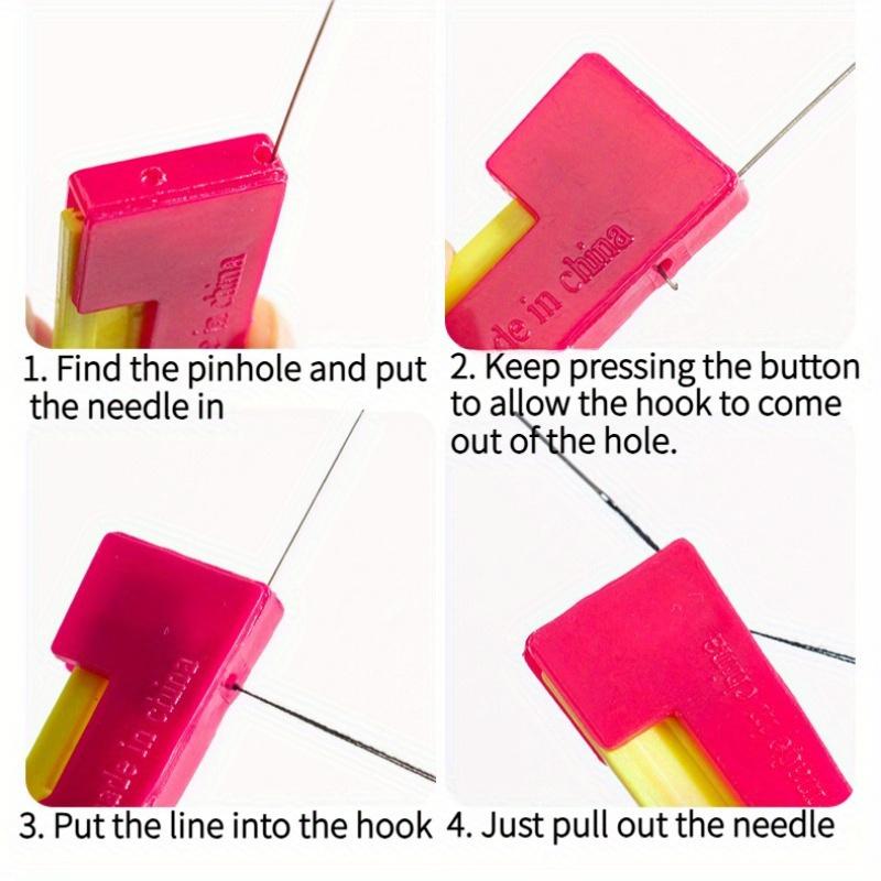 2 szt. Automatyczne nawlekacze do igieł - Obsługa jednym dotknięciem, dla seniorów i osób niedowidzących - Szybkie nawlekanie, Idealny prezent dla i z wadami wzroku