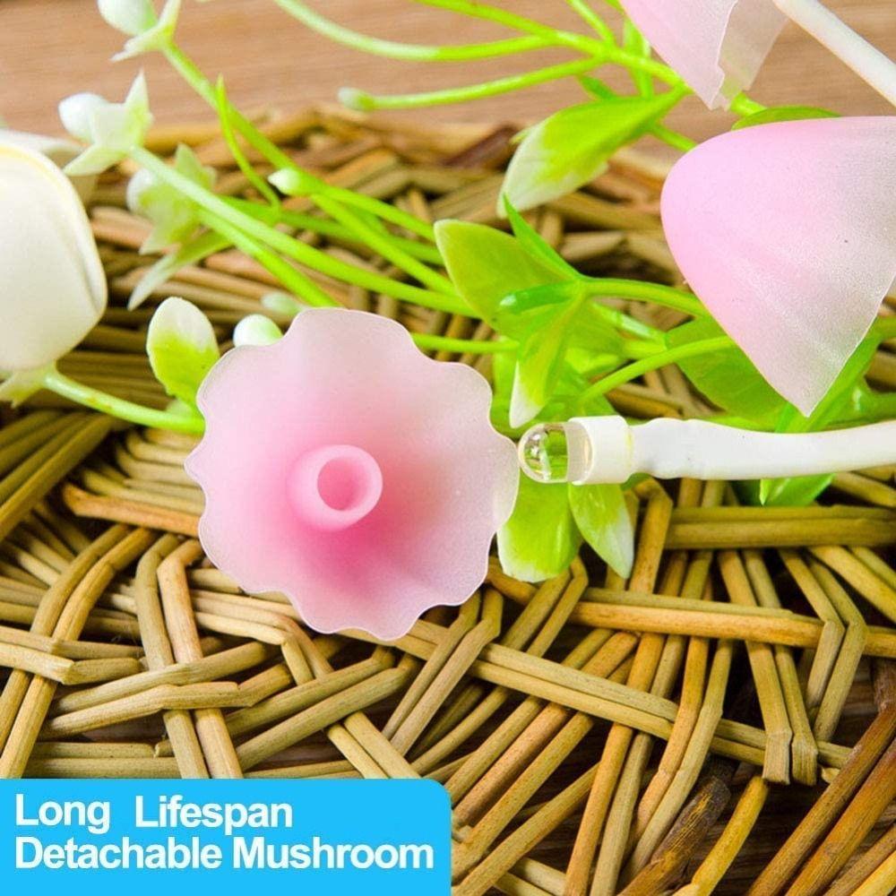 Bedside For Home Decoration Living Room Rose Lilac Led Light Night Light Mushroom Lamp Wall Light