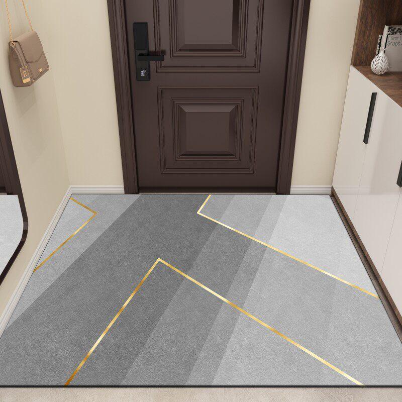 Light Luxury Door Floor Mat Entry Door Entrance Entrance Door Mat Entry NonSlip Foot Mat Crystal Velvet Floor Mat