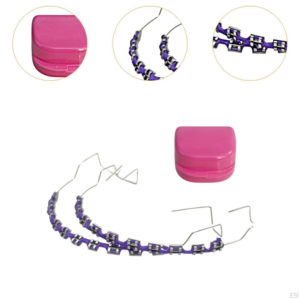 Temporary Tooth Decoration with Storage Box Metal Wires for Adults Kids