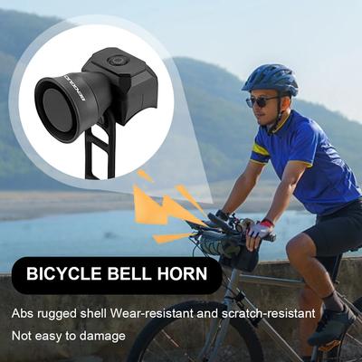 120db Elektrisches Fahrradhorn 5 Soundmodi für Erwachsene/Kinder Fahrradklingel Wasserdicht USB-wiederaufladbarer Akku für Mountainbike