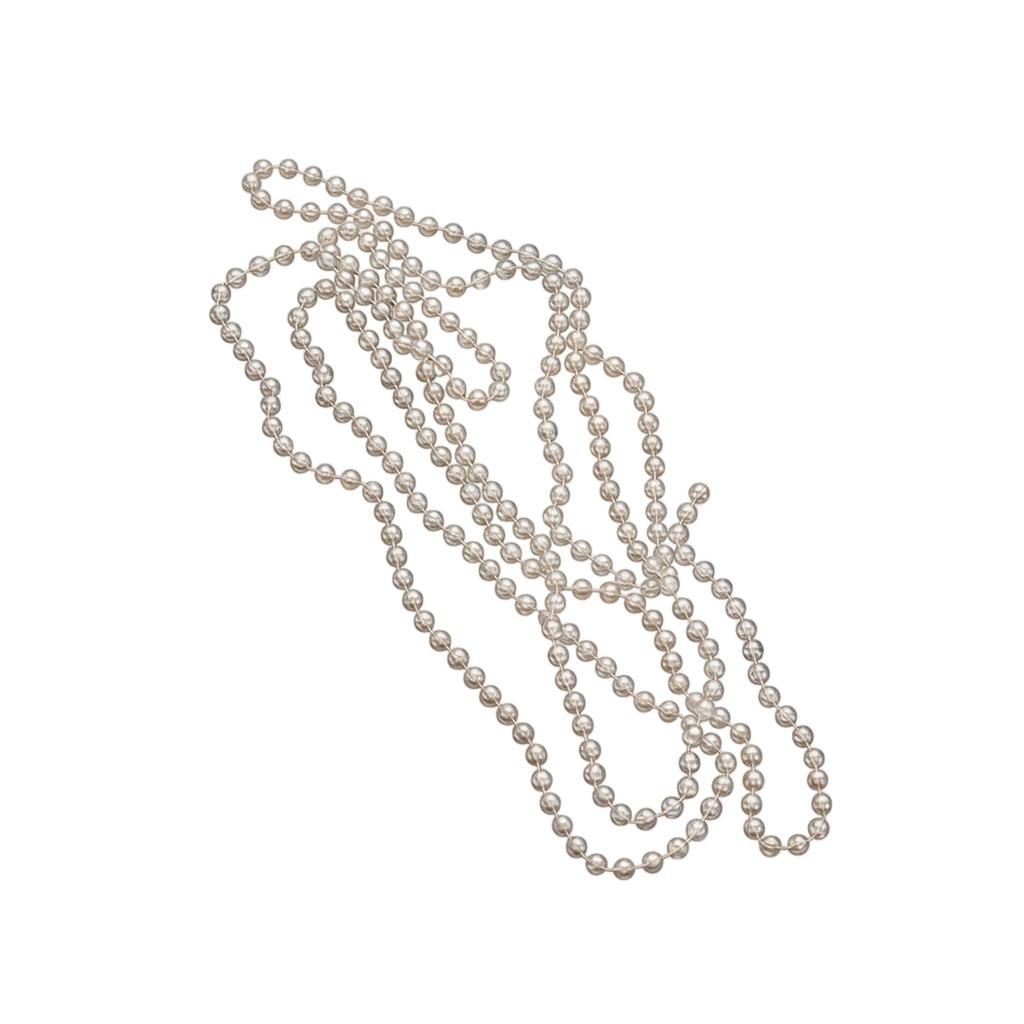 Christmas Tree Bead Garland, Clear Bead String Hanging Ornaments for Holiday Decoration