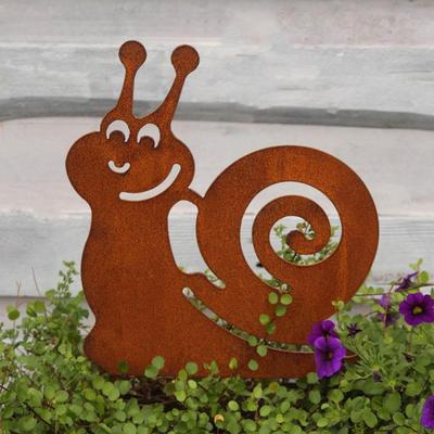 Gartenstecker, Außendekoration, Dekorative Verzierung, Tier Metall Silhouette Gartenschild für Draußen