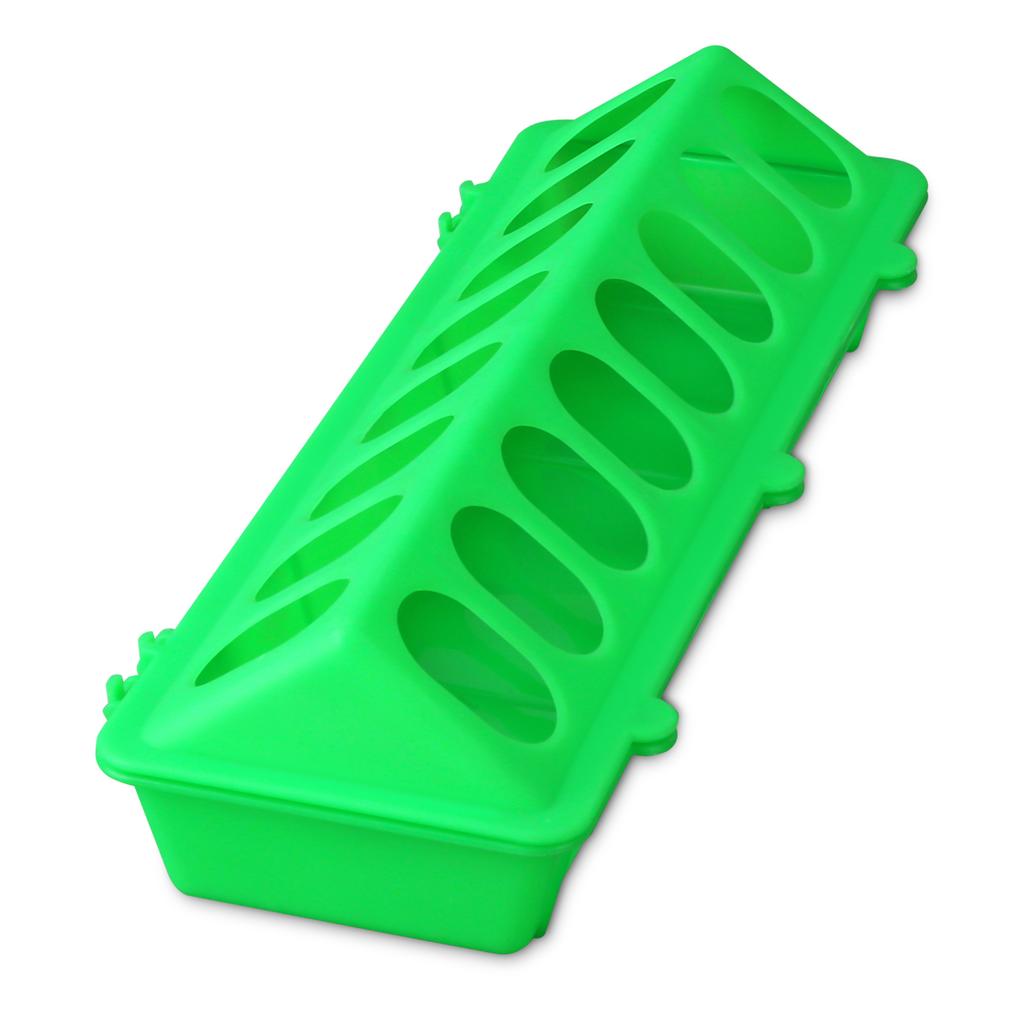 16 Hole Plastic Flip-Top Poultry Bird Feeder Ground Chicken Bird Feeder Trough Pheasant feeding bucket Quality Chick