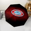FC Bayern München Logo Print Automatic Umbrella, 8 Rib Iron Frame, Plastic Handle, Suitable for Outdoor Travel &Daily , Ideal Gift