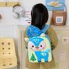 Cartoon Deer Kids Backpack With Pvc Shell For Preschool Children School Use