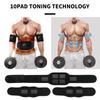 ABS Stimulator Bauchtrainer EMS Muskelstimulator Bauchstraffungsgürtel Bauch Taille Arm Bein Gewichtsverlust Zuhause Büro Fitness Arbeit Praktische Anwendung