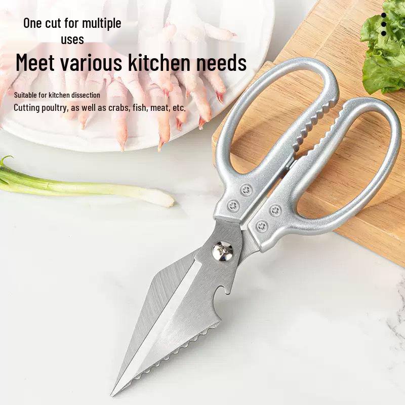 Stainless Steel Multi-Functional Kitchen Shears: Sharp Chicken & Fish Bone Scissors