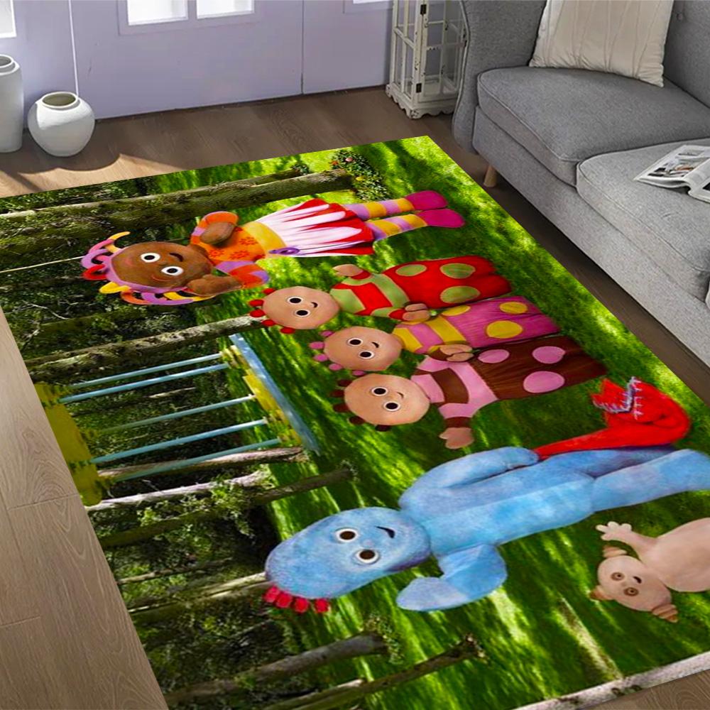 Colorful Friends In The Forest Themed Anti-Slip Rugs - Polyester Home Decor, Suitable for Bedrooms, Living Rooms, Doorways, Studios, and Decorations