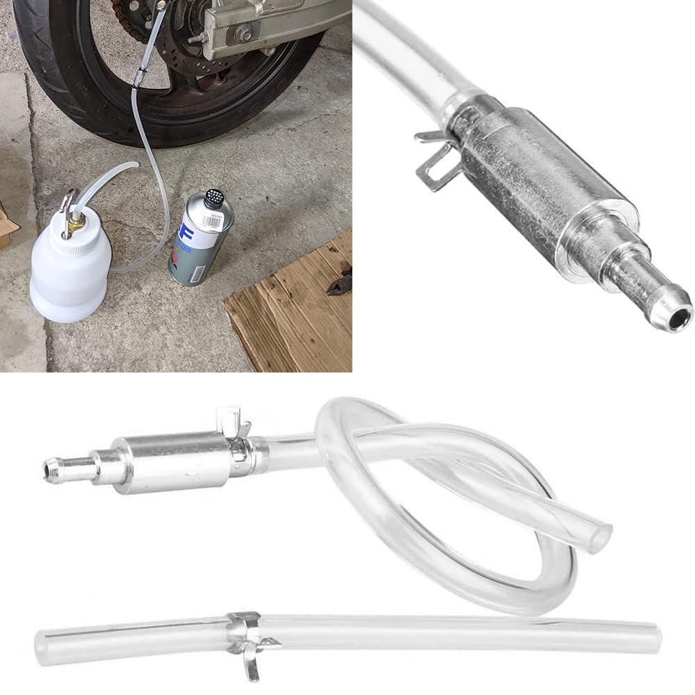 Renjzle Brake Change, Hydraulic Brake Bleeder Tool, One-Way Valve, Automotive Refueling Tube, Brake