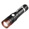 T6 Long-Range LED Aluminum Alloy USB Rechargeable Zoomable Flashlight.