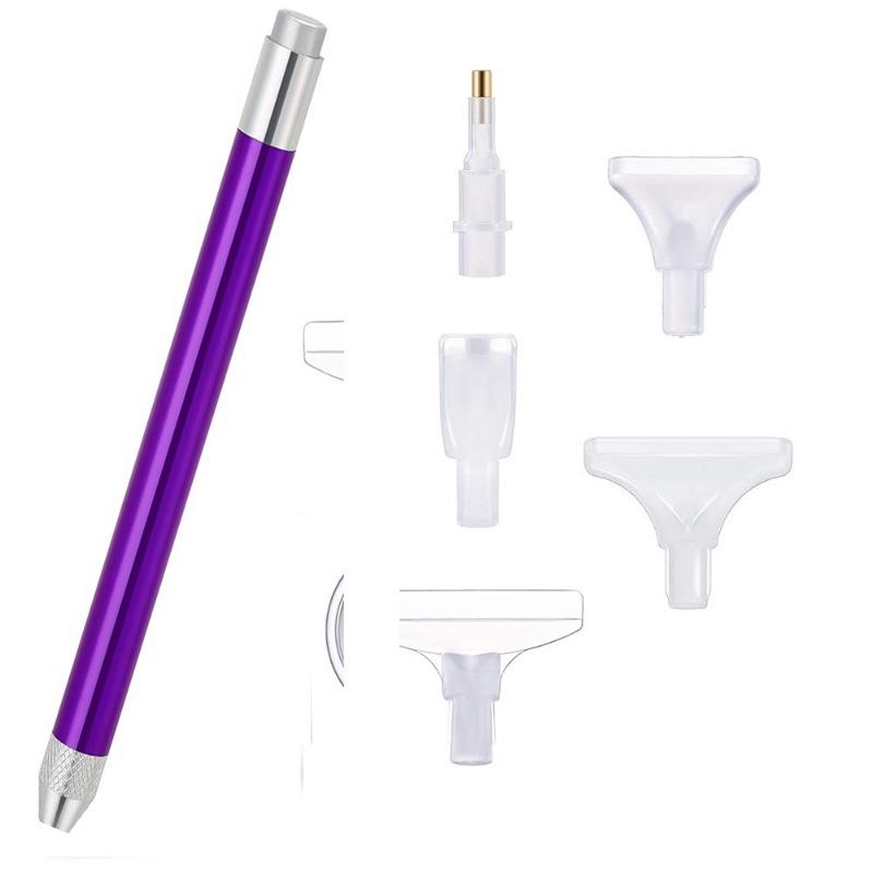1Pc New Diamond Painting Tool Point Diamond Pen, Battery Light-emitting Set Multi-purpose Point Diamond Tool, Diamond Painting Point Diamond Pen