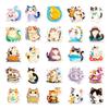 10/30/50PCS Kawaii Fat Cat Sticky PVC Sticker Aesthetic Stationery DIY Colored Decoration Scrapbooking School Supplies for Kids