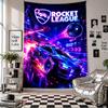 Wall TapestryRocket League Art Hanging Cloth Decorative Background Cover for Room Decoration