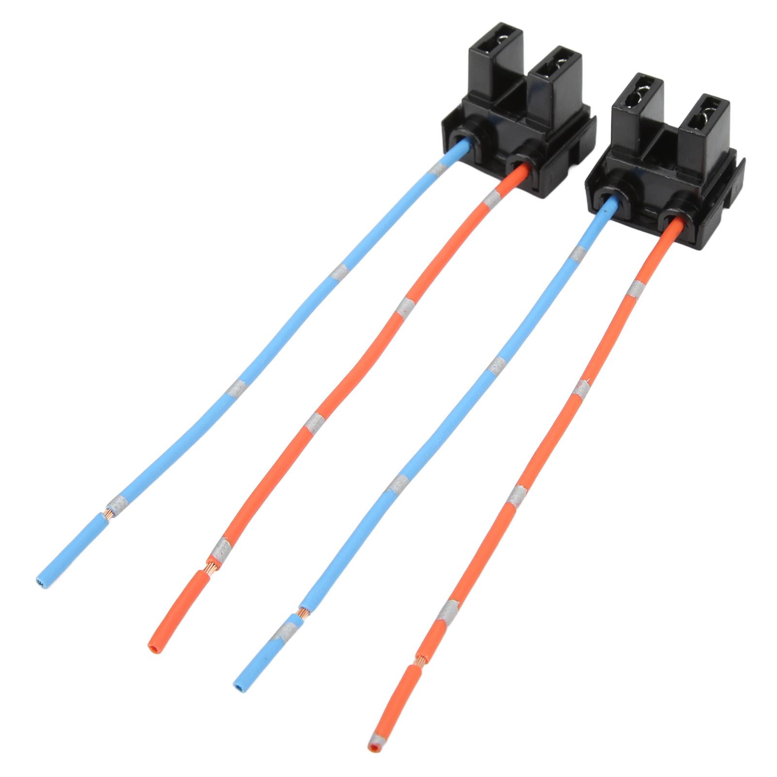 

Pair H7 Headlight Bulb Repair Socket Connector Wiring Harness Red Copper Heat Resistance