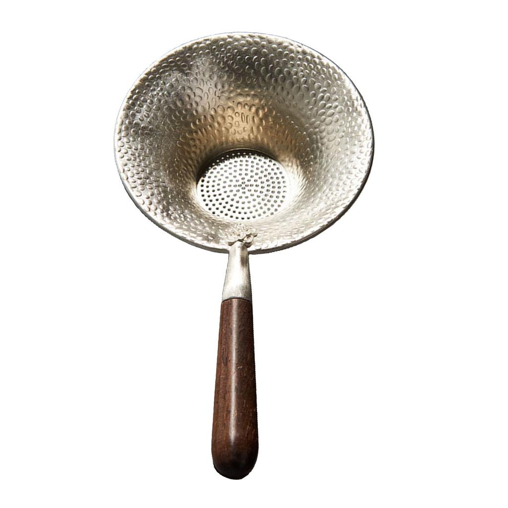 Tea Strainer or Base Kitchen Wooden Handle Fine Mesh Kung Fu Accessories