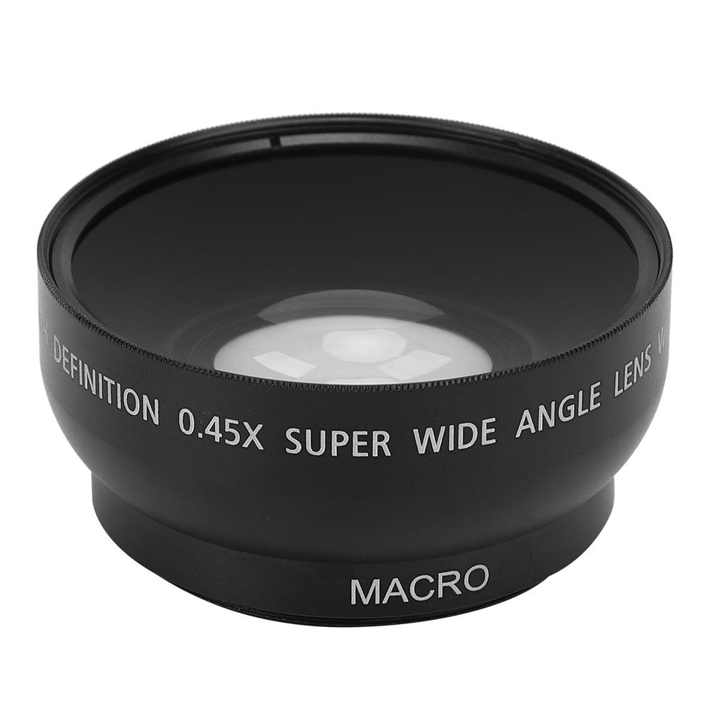 JSR‑1155 Advanced 49MM 0.45X Wide Angle Macro Lens Fit for All 49MM Diameter Camera Lenses