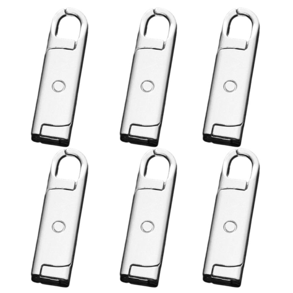 

6Pcs Universal Zipper Head Puller Metal Zipper Pull Tabs Zipper Tab Slider Pullers DIY Sewing