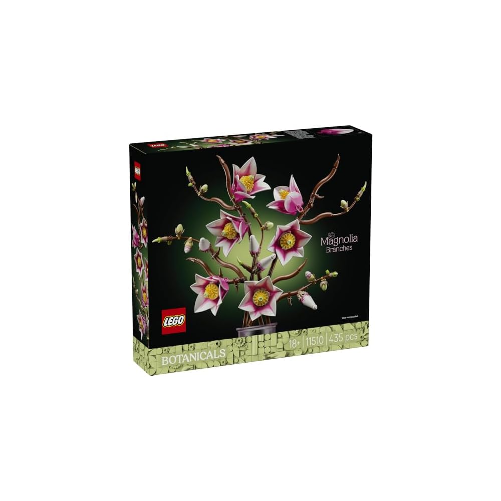 LEGO Botanical Magnolia Toy Building Blocks Decorative Fake Plant Home Decor Gift for Men Women 11510
